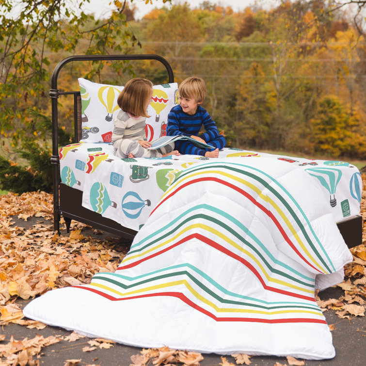 Where the Polka Dots Roam World Map / Explorer Reversible Duvet Cover